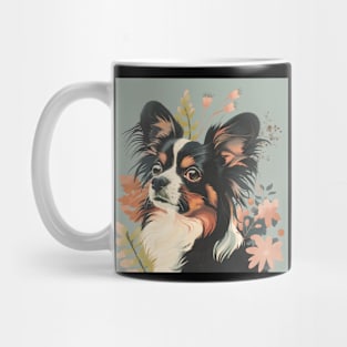 70s Papillon Vibes: Pastel Pup Parade Mug